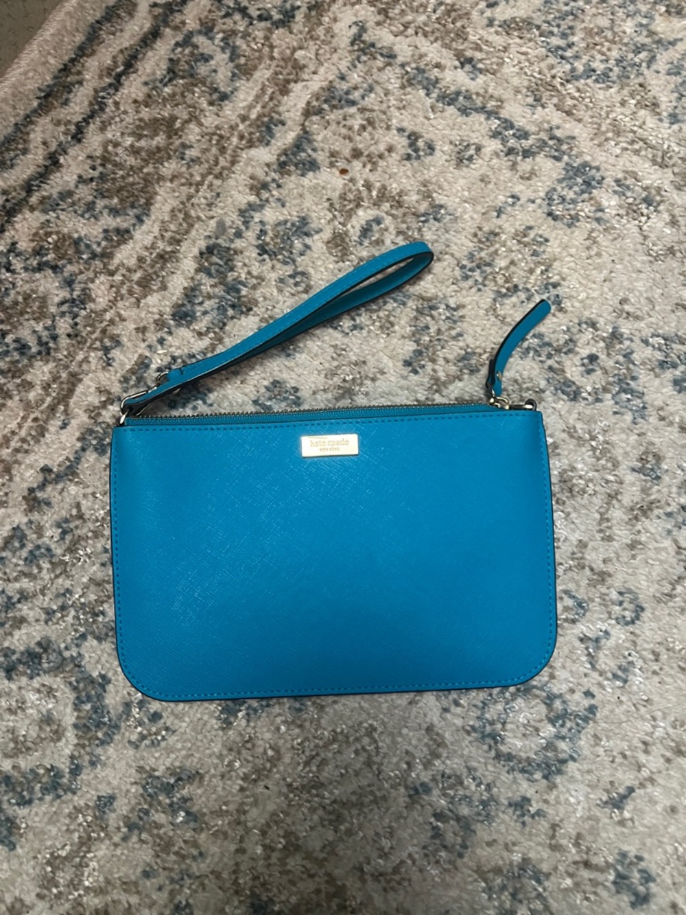 kate spade Blue Teal Wristlet Clutch